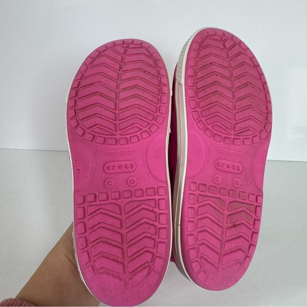 Crocs Kids Crocband II Sandals Water Shoes Pink Summer Girls Size 13 14854 - Picture 10 of 11